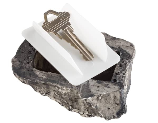 Outdoor Key Safe Rock Waterproof Garden Yard Storage Keys Holder Home Secret Safes Stones Hidden Keysafe Rocks Keybox Diversion Fake Stone Spare House Key Rock Stash Hiding Place Key Keeper Box Secure R5324 C