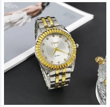 Cross-border watch wholesale fashion room gold quartz alloy set steel belt men and women watch watch C R3796