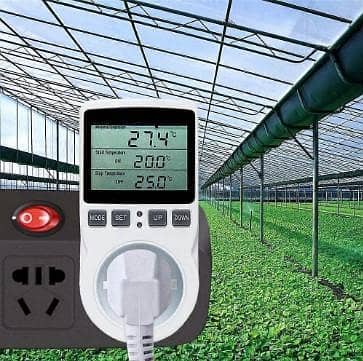 Digital / Heating Cooling Thermostat Socket Lcd Temperature Controller, 230v For Greenhouse Farm Temperature Controller/terrarium Thermostat(socketC)   C543