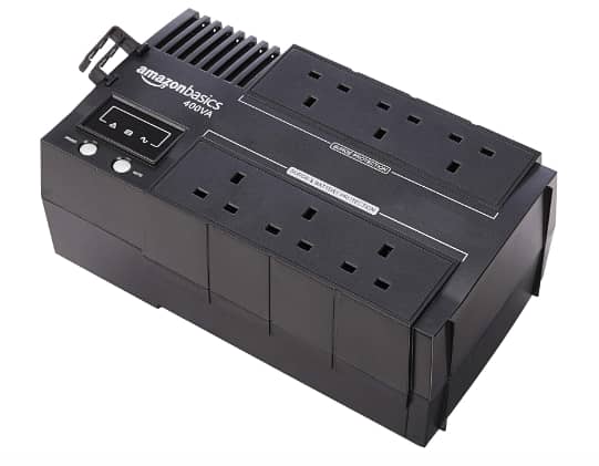 Amazon Basics Line-Interactive UPS-400VA with Shutdown Software and Surge Protection, UK Outlets A R2857