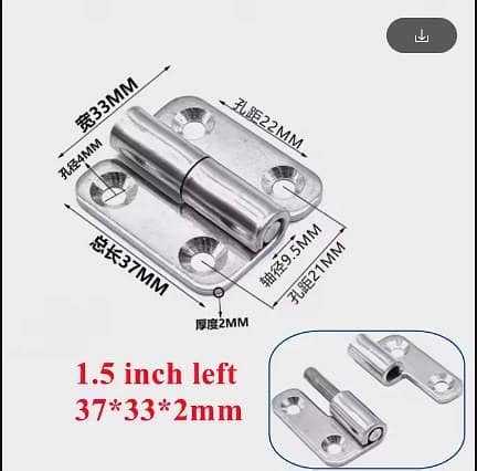 Flag shape stainless steel hinge removable hinge for aluminum door bathroom door removable hinge 5PCS C A890