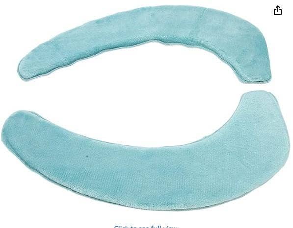 Elderly Care 2 PCS Toilet Warmer Cover Soft Comfortable Warm Washable Self Adhesive Flannel Toilet Seats Cover Cushion Light Blue  Personal Care Health and Beauty Light blue  C  R5115