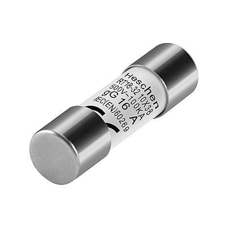 Heschen Cylindrical Ceramic Tube Fuse Link RT18-32 (RO15) 10x38mm 16A 500V CE tyV Pack of 5 C R5281"