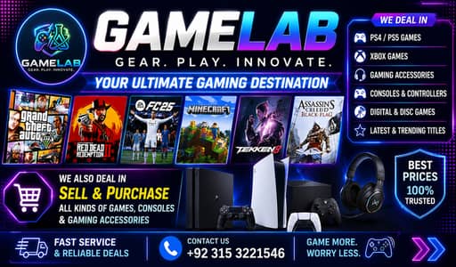 PS4|PS5 |Xbox PC Games |Consoles | Gaming Accessories