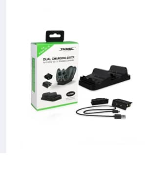 Dobe Dual Charging Dock Wireless Controller For Xbox One With 2 Rechargable Batteries  C R4682