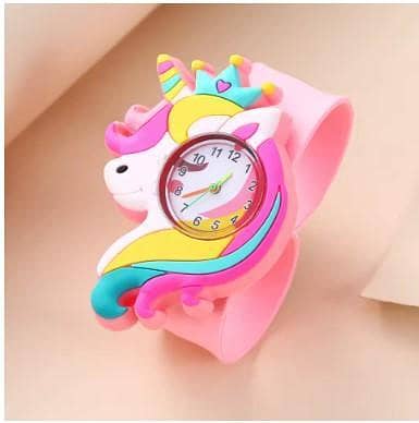 Baby Watch 3D Cartoon Kids Birthday Gift Old Girl Boy Children Study Time Toy Clock Free Spare Battery C R3407