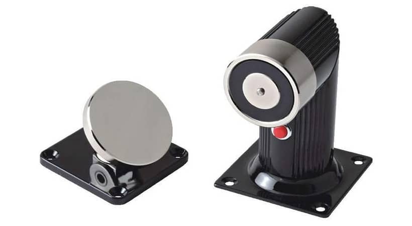 Door Holder Magnetic  with Release Button - Floor Mount c r4934