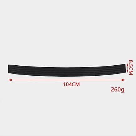 Car Rear Bumper Protector for Wrangler 2-Door (2011-2017), 14 cm, 104 cm Length, Rubber Pad Cover Strip