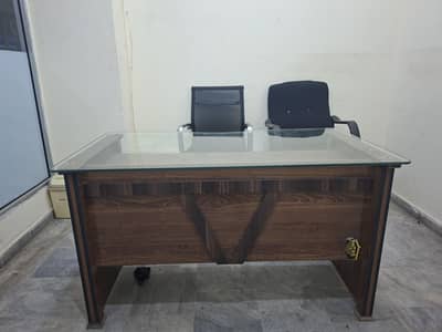 Office Table wirh 12mm Top Mirrorr