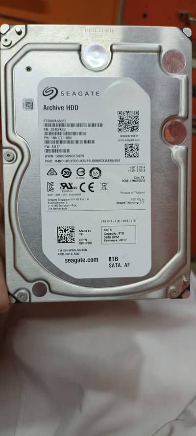 8tb hard drive sea gate in good condition