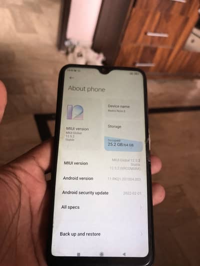 Redmi note 8 pta approved box pack volume button repair hoga only