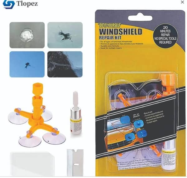 Windshield Glass Crack Repair Tool Kit