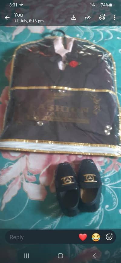 one year baby boy 3 peice suit with maching shoes
