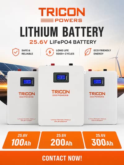 Lithium Battery 25.6V 100Ah 150Ah 200Ah 300Ah Top Performer Battery