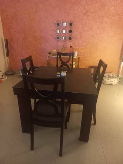 Urgent sale dining table for four
