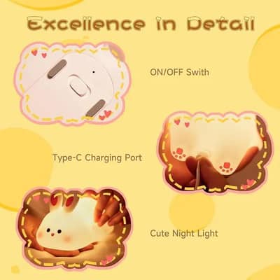 bunny table night lamp