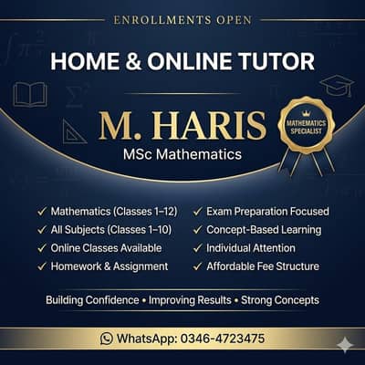 Home Tutor Available