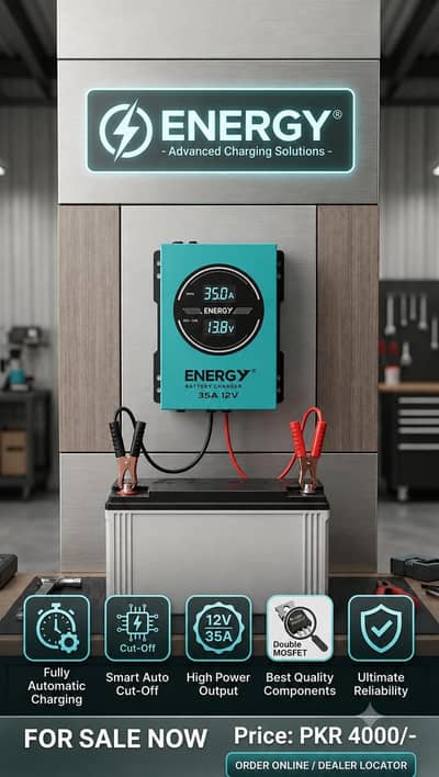  FOR SALE – ENERGY 35A 12V BATTERY CHARGER 