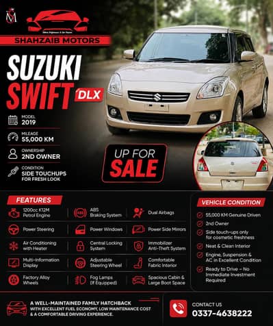 Suzuki Swift DLX 2019 – For Sale