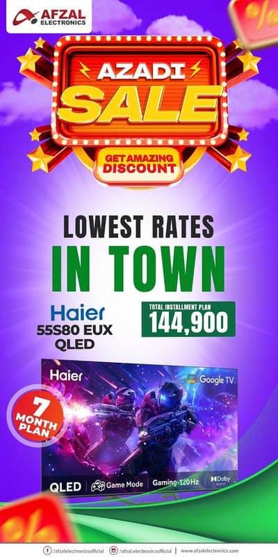 All smart led available on easy installments