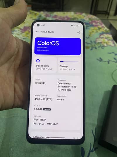 OPPO F21 Pro 5G 8GB / 128GB Dual Sim Approved | 10/9 Condition