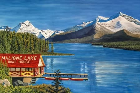oil painting on canvas