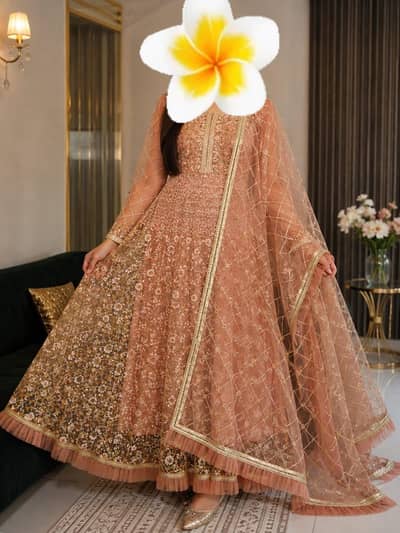 beautiful fancy maxi with beautiful dupatta
