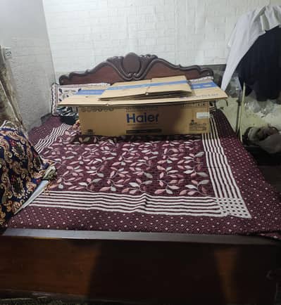 Double Bed with Showcase & Dressing Table Set