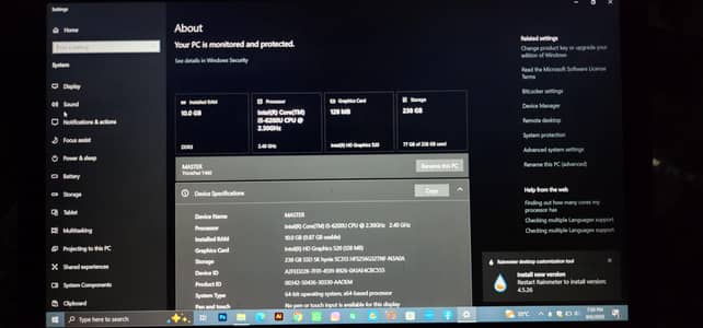LENOVO LAPTOP 10/10 CONDITION