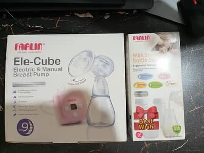 Ele-cube electric and manual breast pump