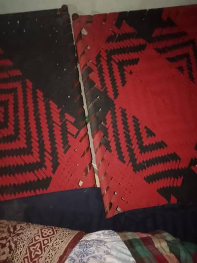 2 charpai set for red and black main
