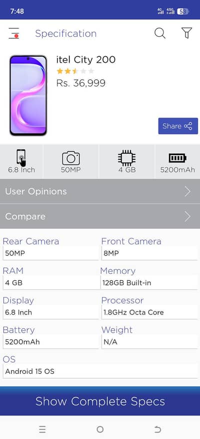 itel city 200 10 month warranty Mai hai