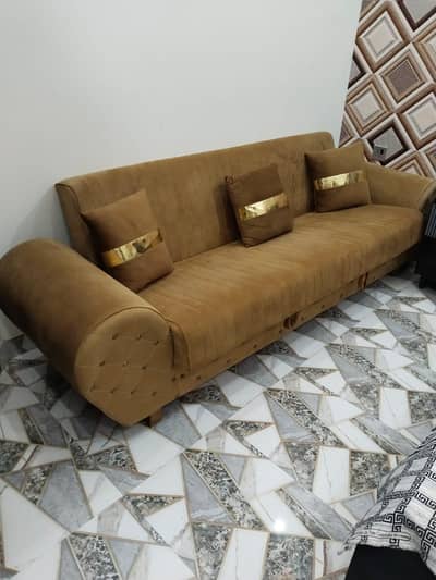 Luxury Sofa Cum Bed + Corner Sofa + Designer Centre Table