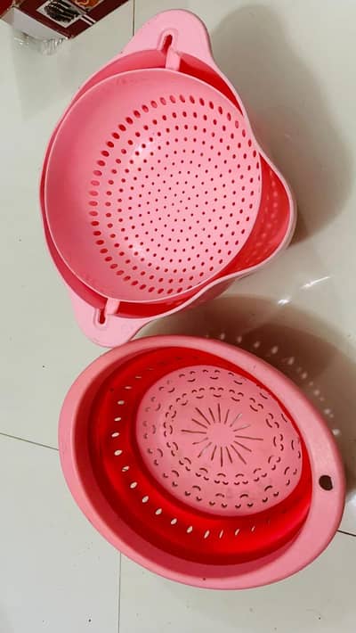 One two in one one silicon big size new strainer
