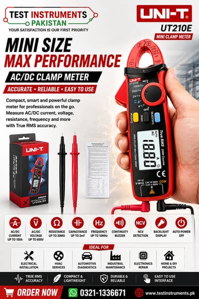 UT210E UNI-T Digital Mili Clamp Meter In Pakistan
