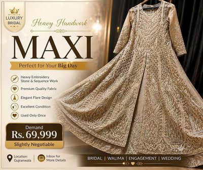 Bridal Maxi for Barat/Walima | Urgent Sale | Premium Condition