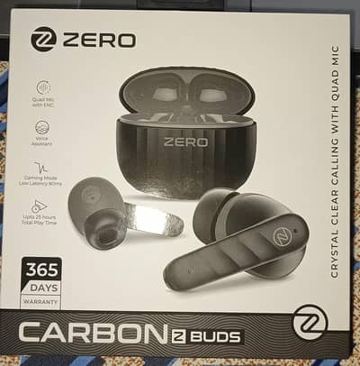 ZERO carbon buds black