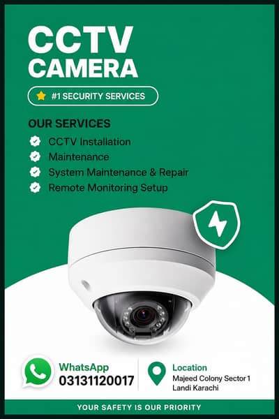 cctv camera installation maintenance fitting etc
