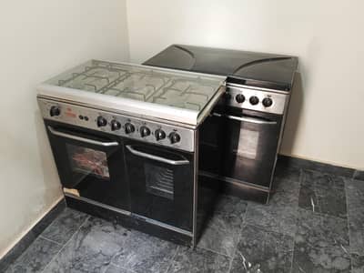 Gas Cooking Range with Rotisserie Grill Baking Oven
