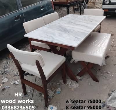 6 seatar dining table set/8 chairs dining set (manufacturers