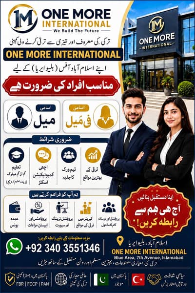 MALE AND FEMALE STAFF NEEDED
