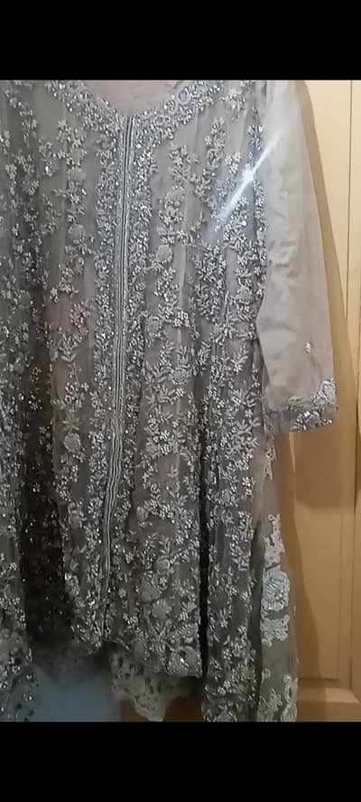 full embroidered short qurta trouser and duptta