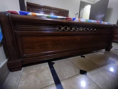 Elegant Solid Wood Bedroom Set — Like almost  New
