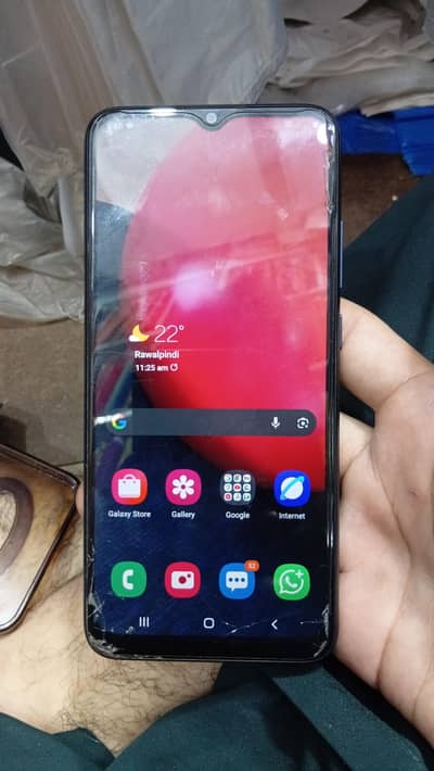 Samsung Mobile A02s 10 by 10 Condition With genven charger and box