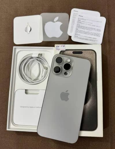 Apple iPhone 15 Pro Max PTA approved with box contact Whatsapp No