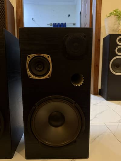 High power 3-way floor standing speakers- custom wooden cabinets |