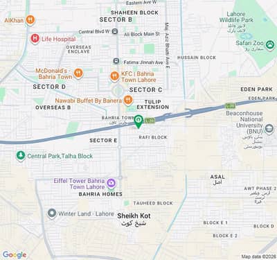 5 Marla Commercial Plot available in E Sector Of Bahria Town Lahore