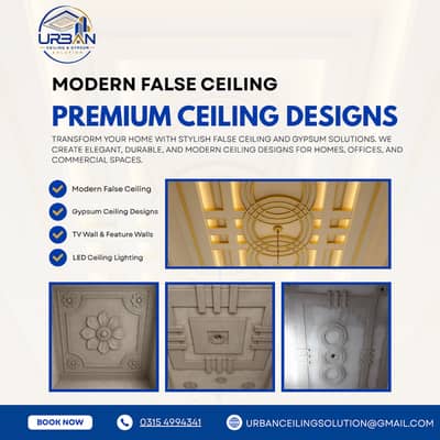 Modern False Ceiling & Gypsum Ceiling Design Services