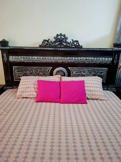 Complete Bedset with Mattress and  | Side Table I Divider I Cupboard I