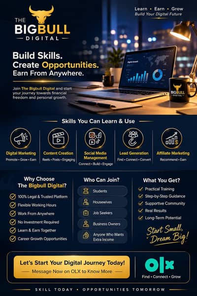 Remote job opportunity + Digital skills = Real Earnings